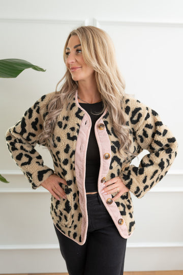 Teddyjacke mit Cord