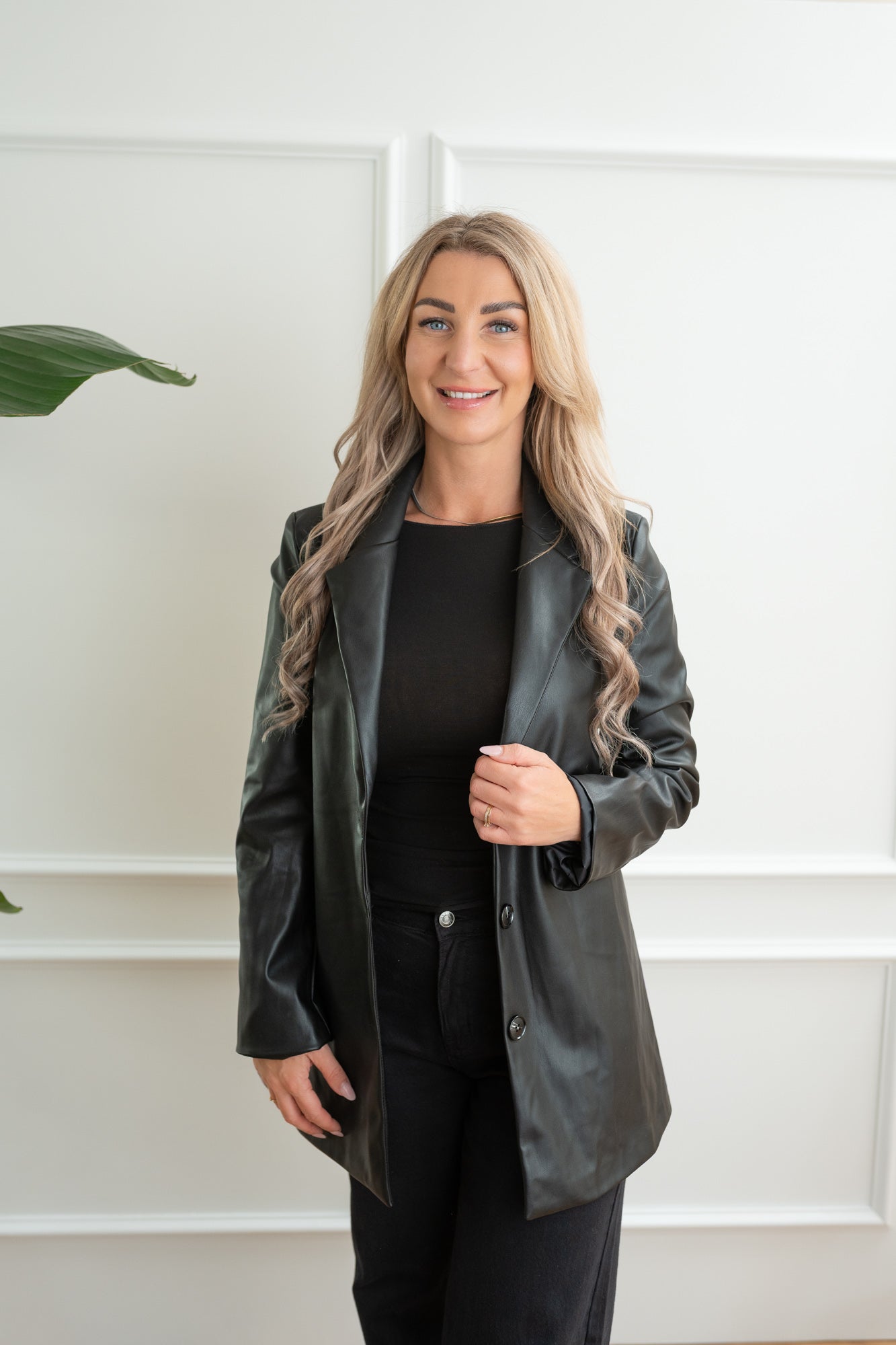 Blazer Lederoptik