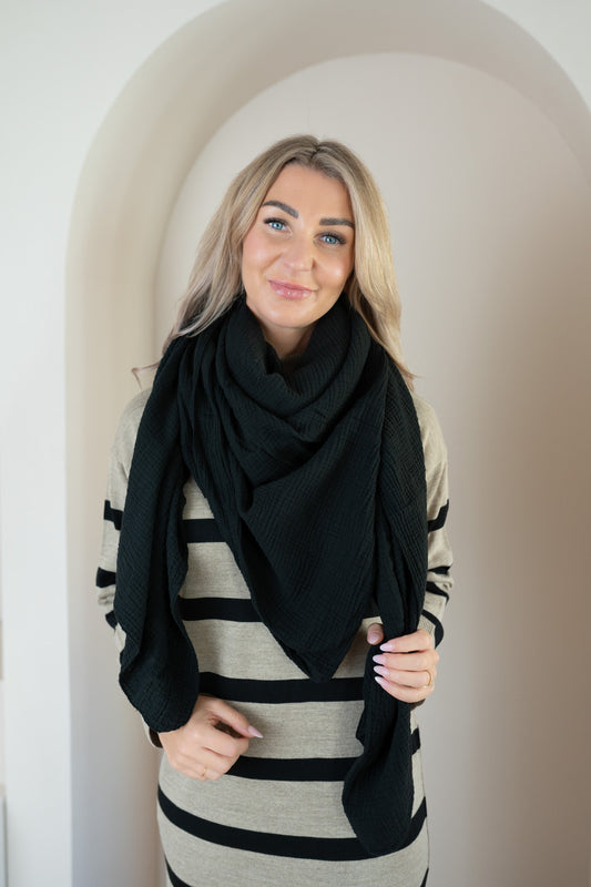 Musselin Tuch  - einfarbig