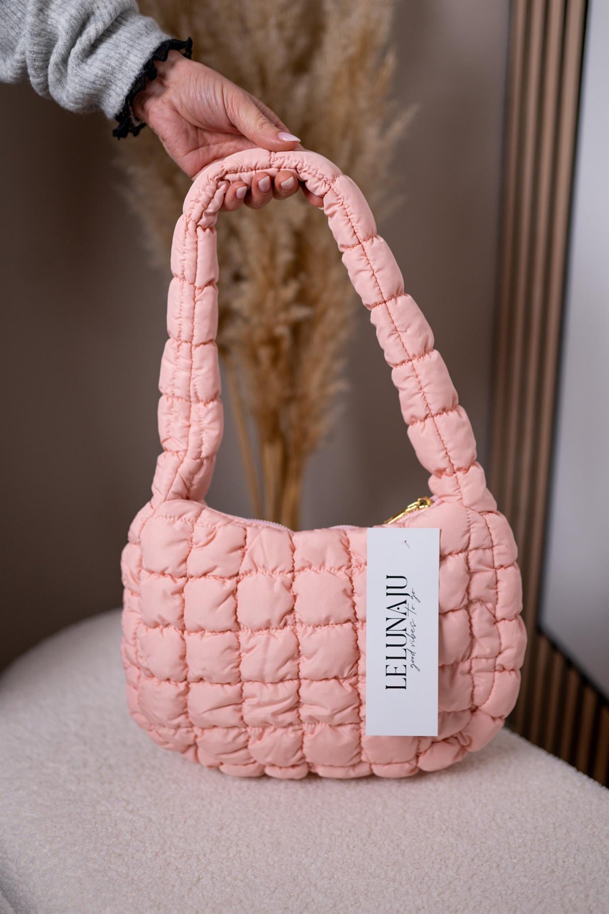 Handtasche in Steppoptik