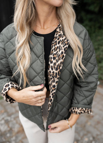 Steppjacke Leo in khaki