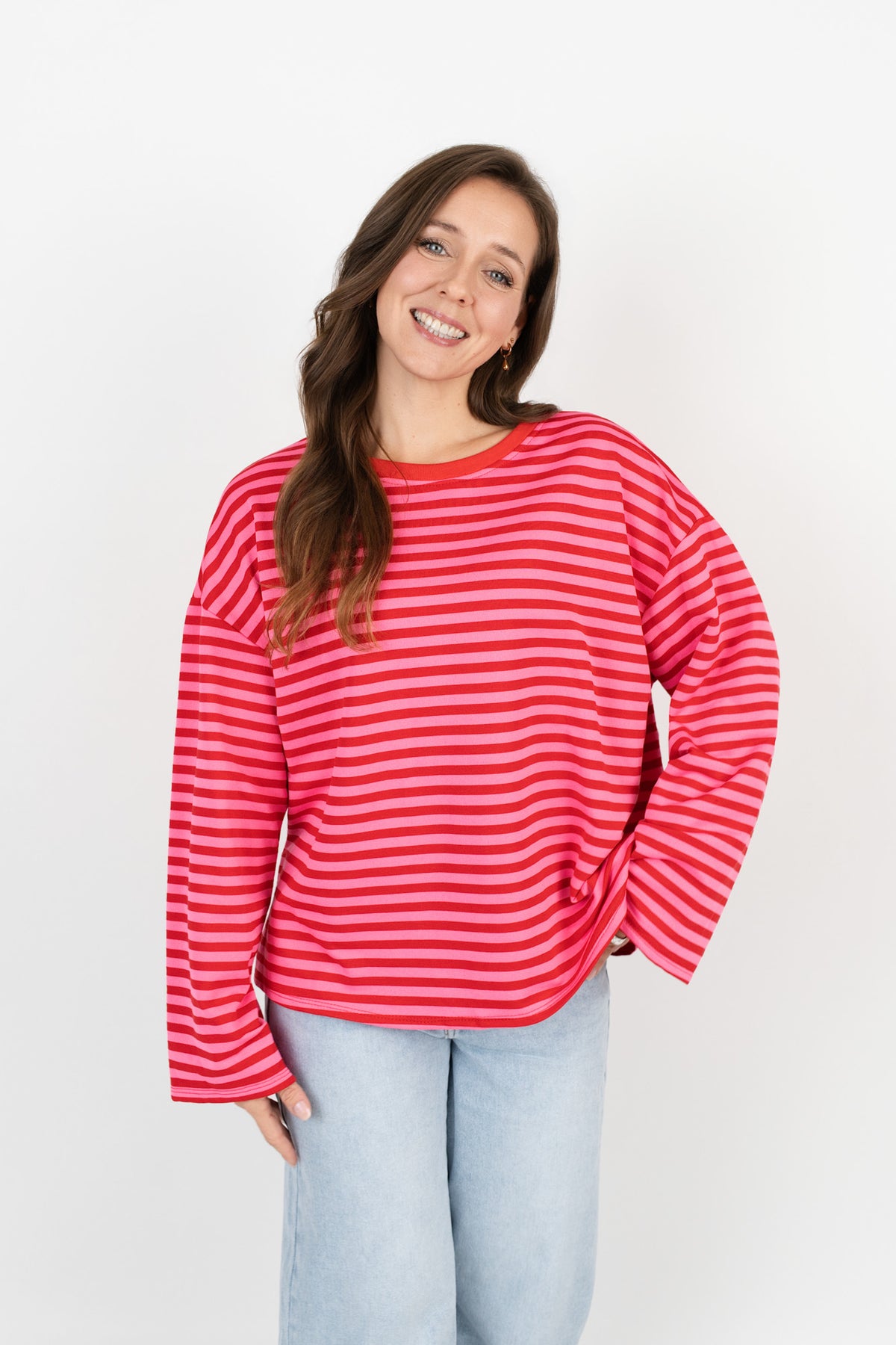 Langarmshirt mit Streifen