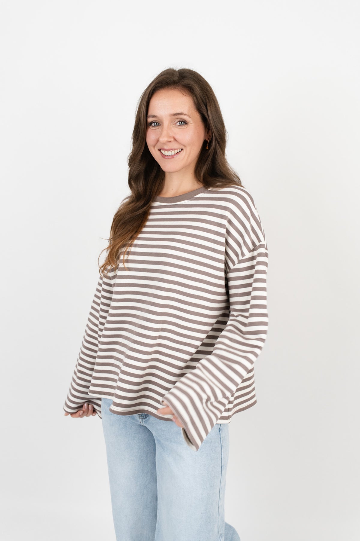 Langarmshirt mit Streifen