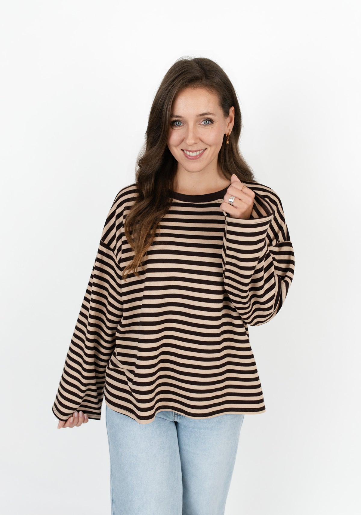 Langarmshirt mit Streifen