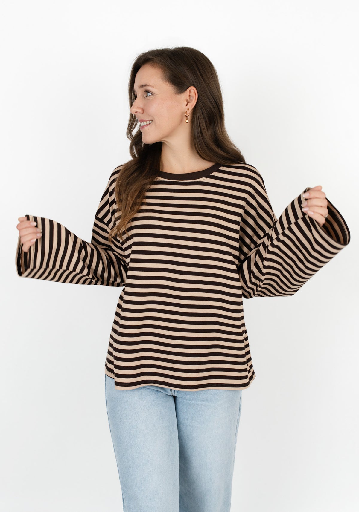 Langarmshirt mit Streifen