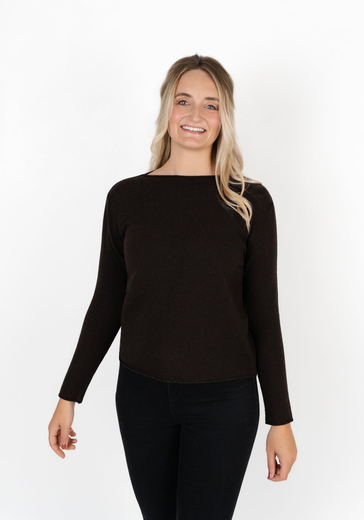 Pullover Rundhalsausschnitt mit Kaschmiranteil