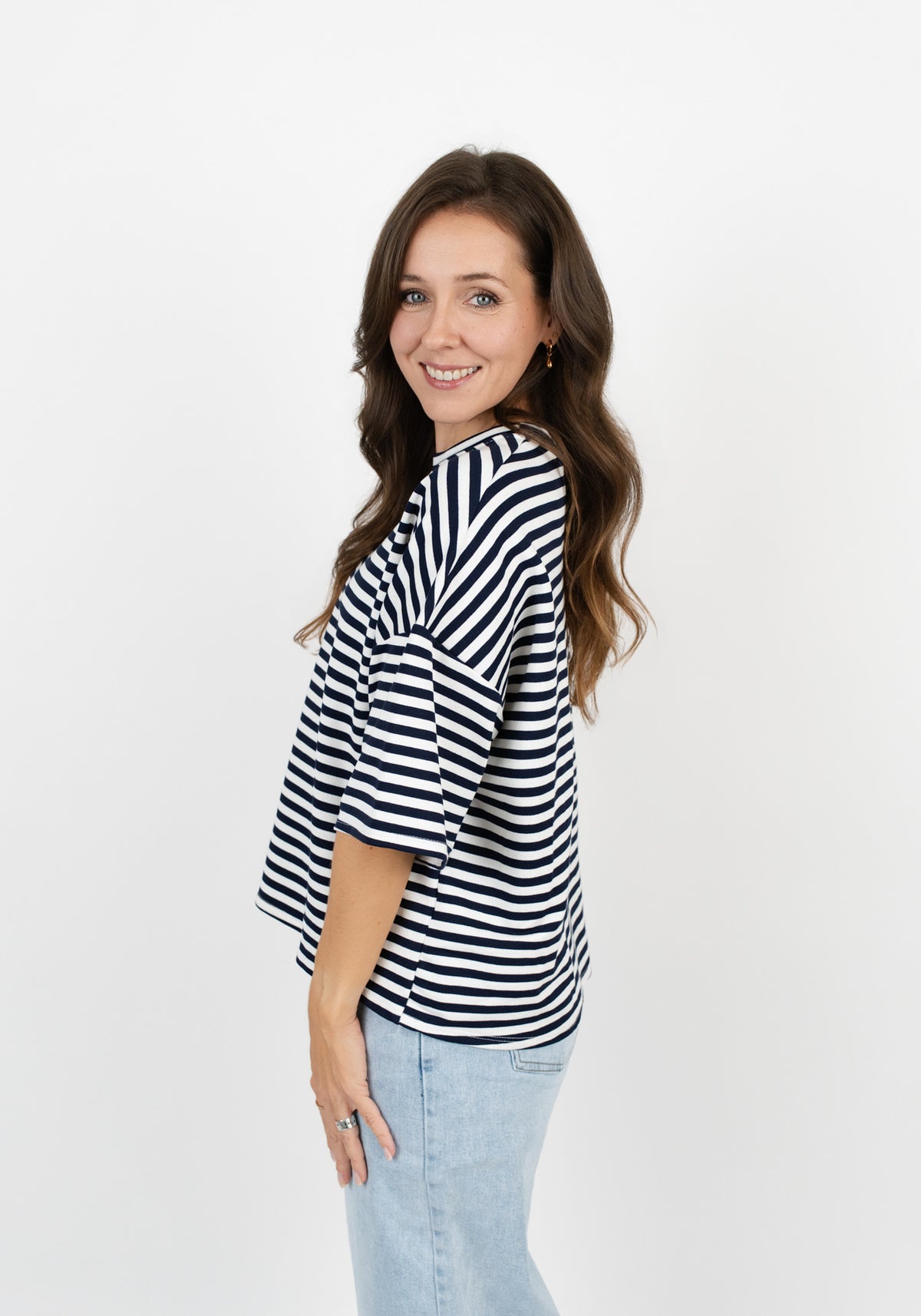 Oversized T-Shirt gestreift