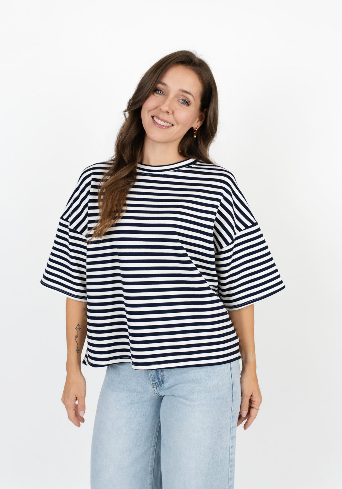 Oversized T-Shirt gestreift