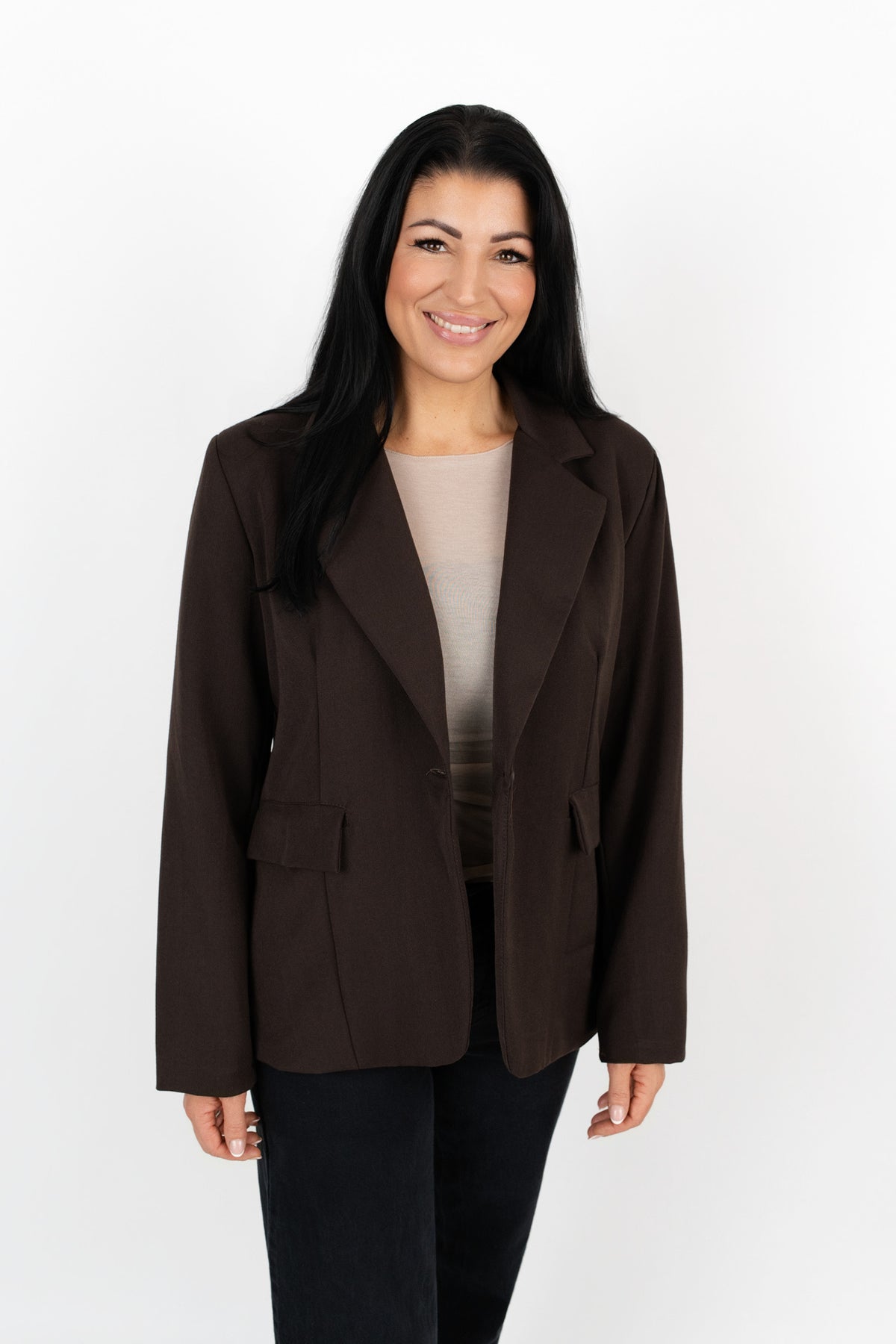 Blazer in Coffee