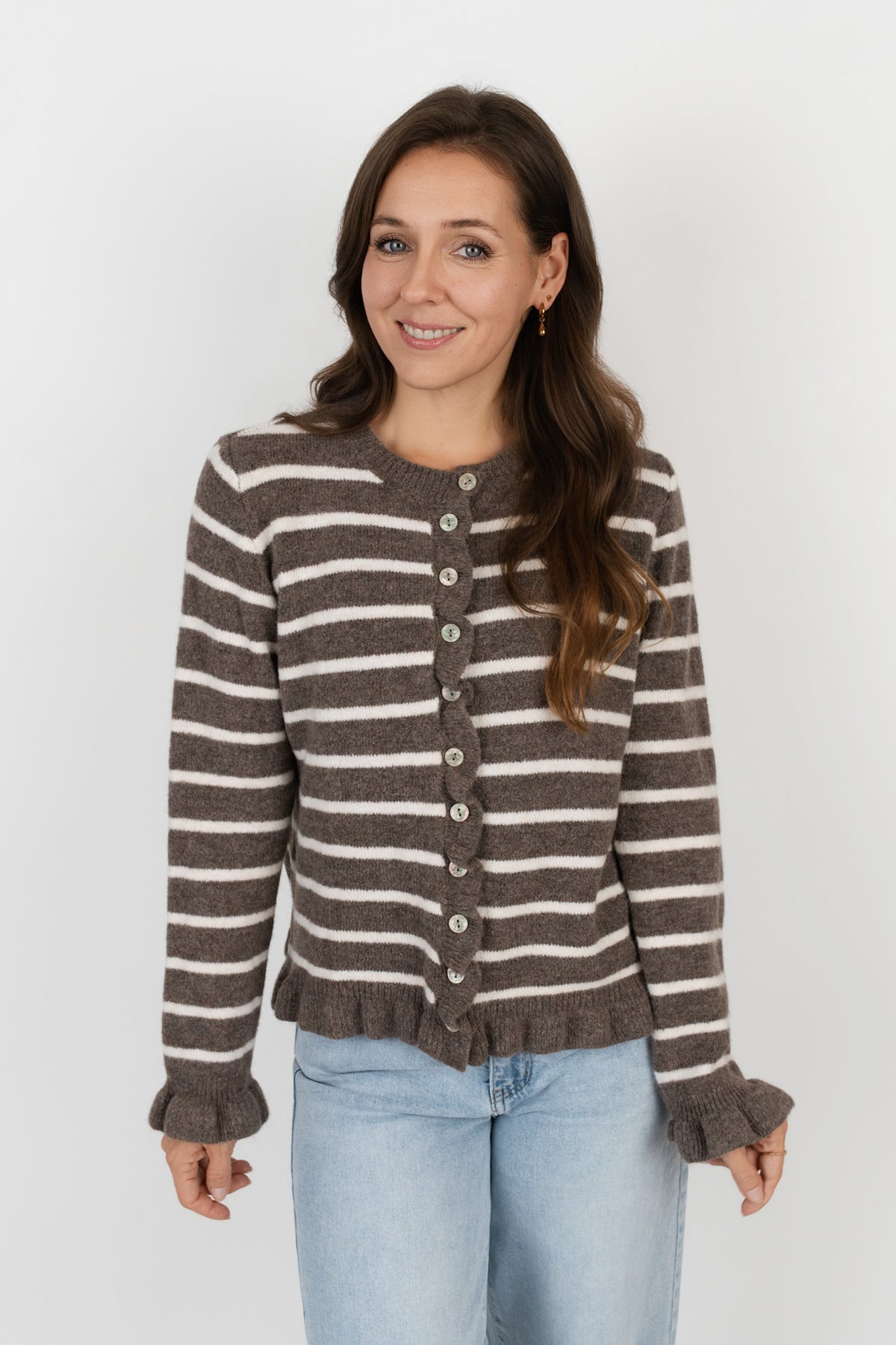 Jacke gestreift mit Rüschen