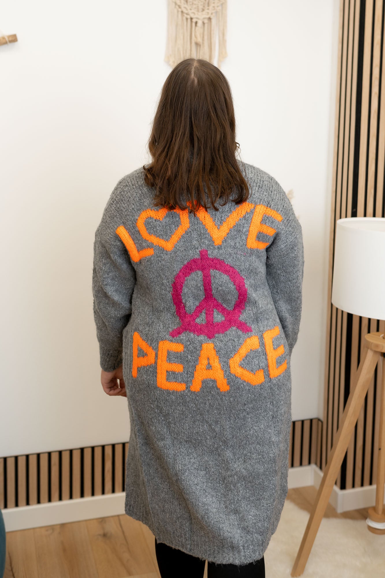 Strickjacke Peace