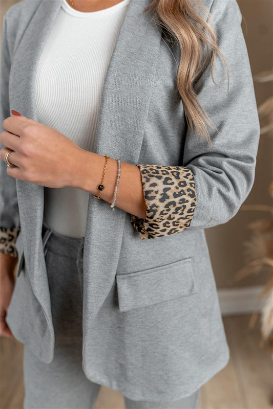 Blazer mit Leodetail