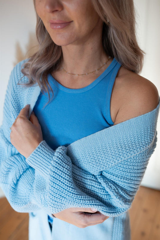 Cardigan hellblau