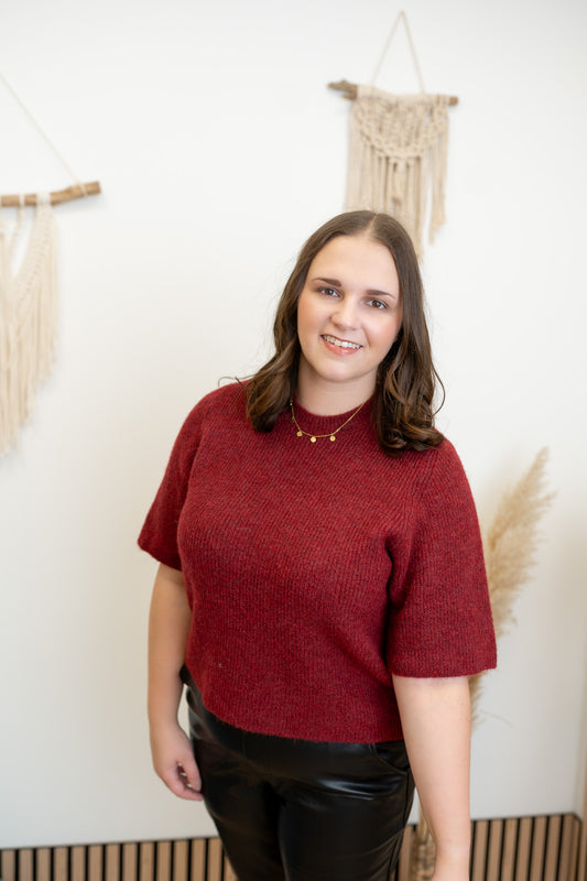 Pullover mit kurzen Ärmeln