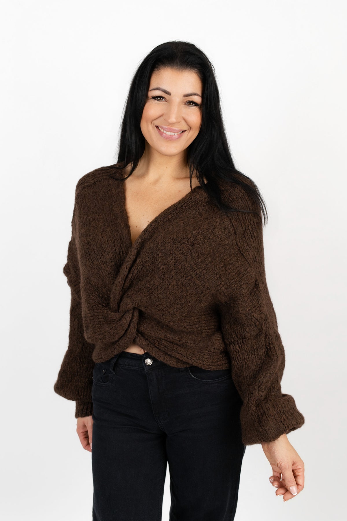 Pullover mit Knoten