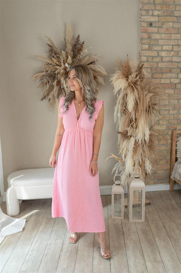 Musselin Maxi-Kleid