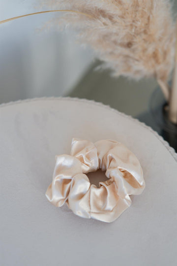 Scrunchie creme-gold