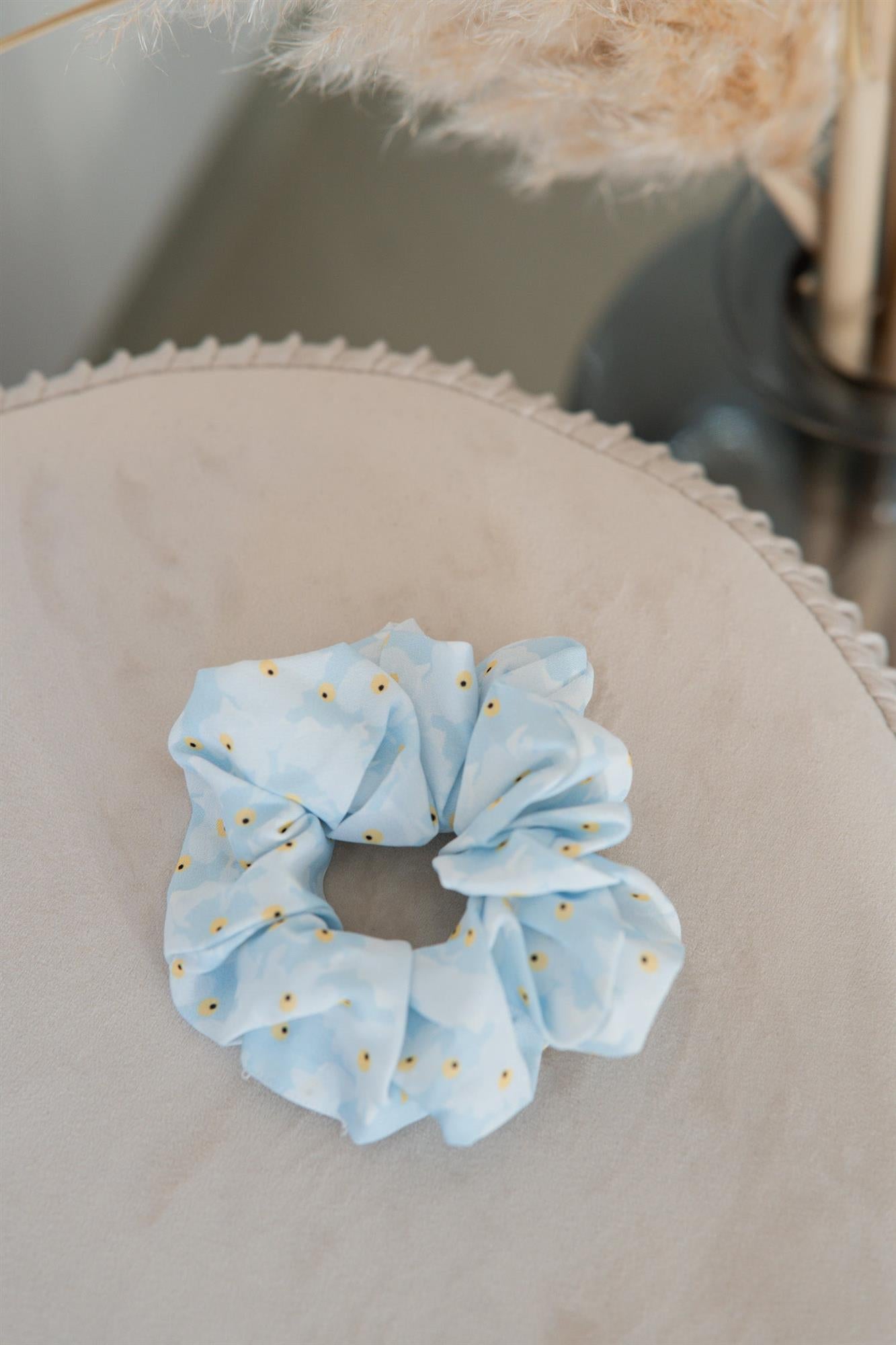 Scrunchie blau-gelb