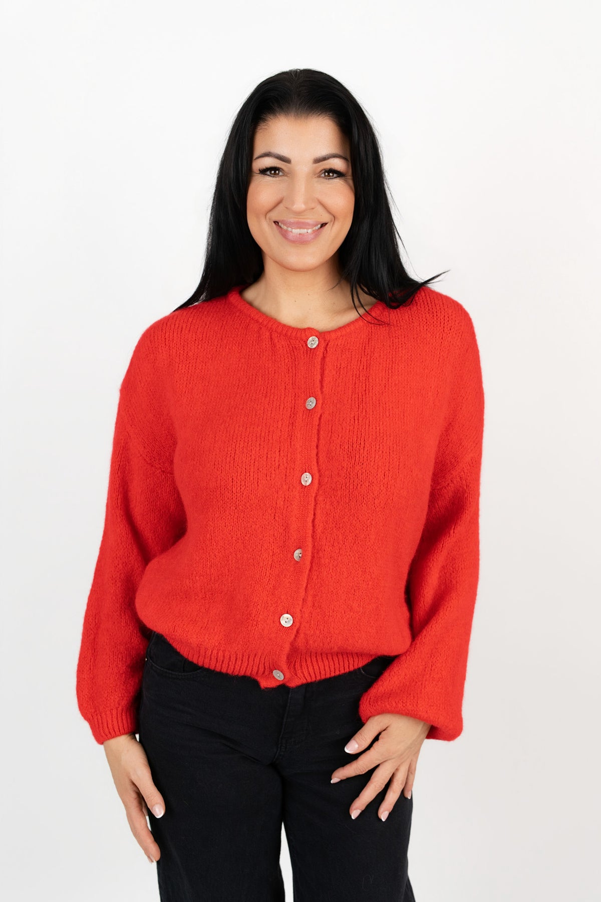 Kurze Strickjacke