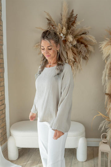 Musselin Langarmshirt