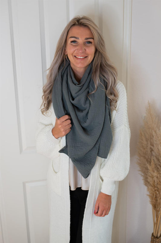 Musselin Tuch  - einfarbig