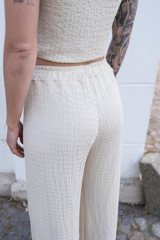 Crackle-Hose in beige