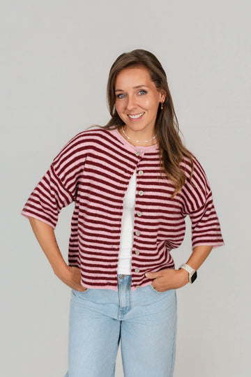 Jacke kurzarm gestreift