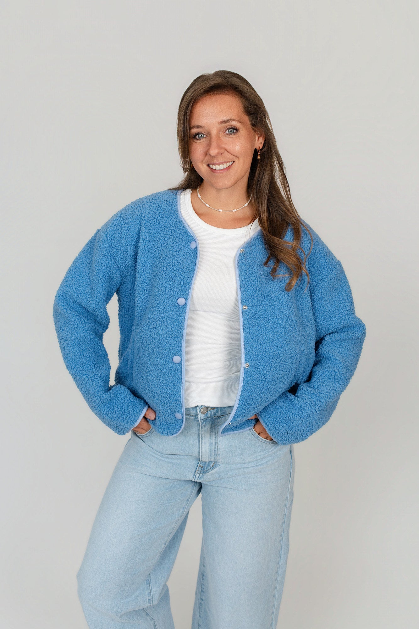 Jacke "Good Vibes" Teddyfleece