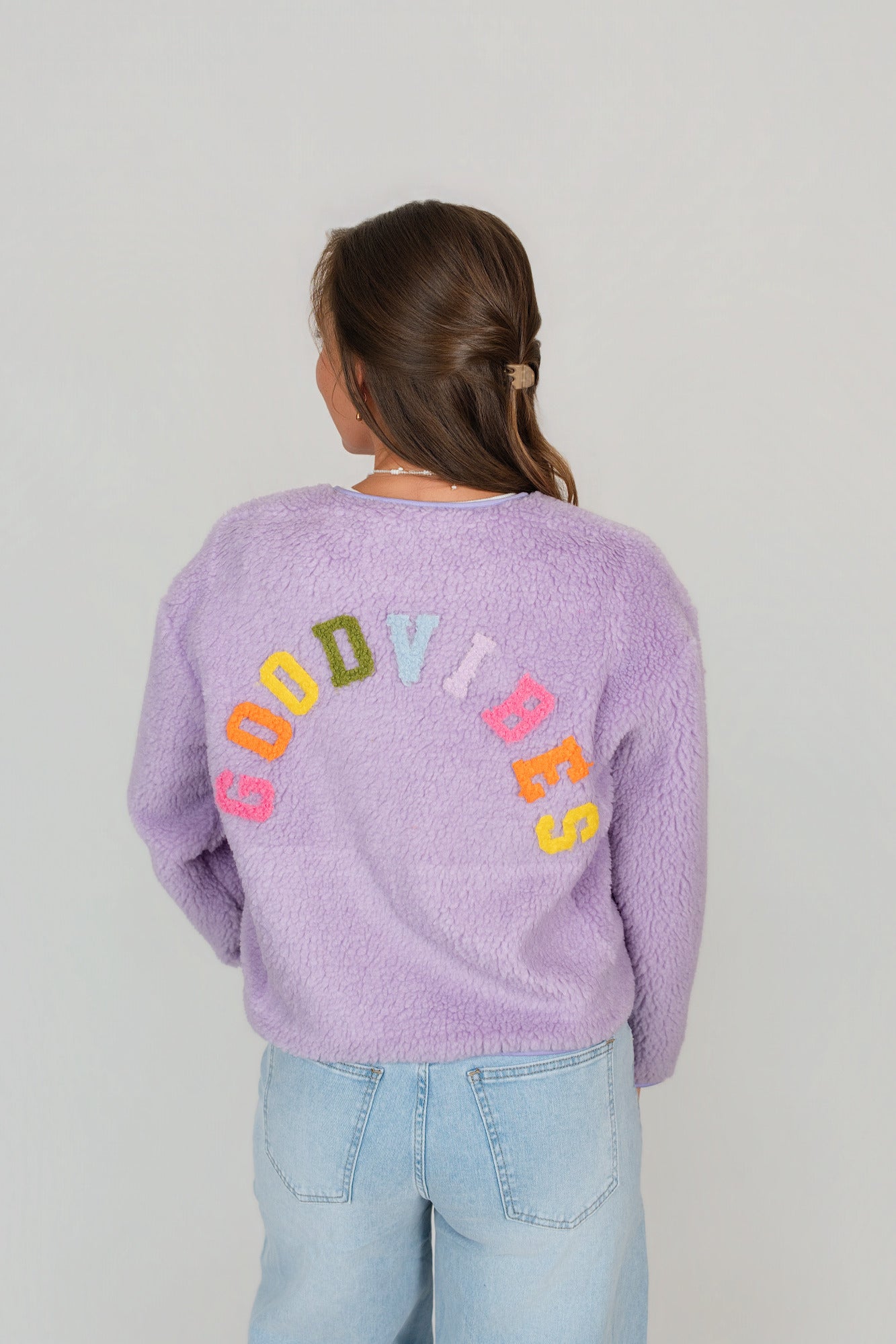 Jacke "Good Vibes" Teddyfleece