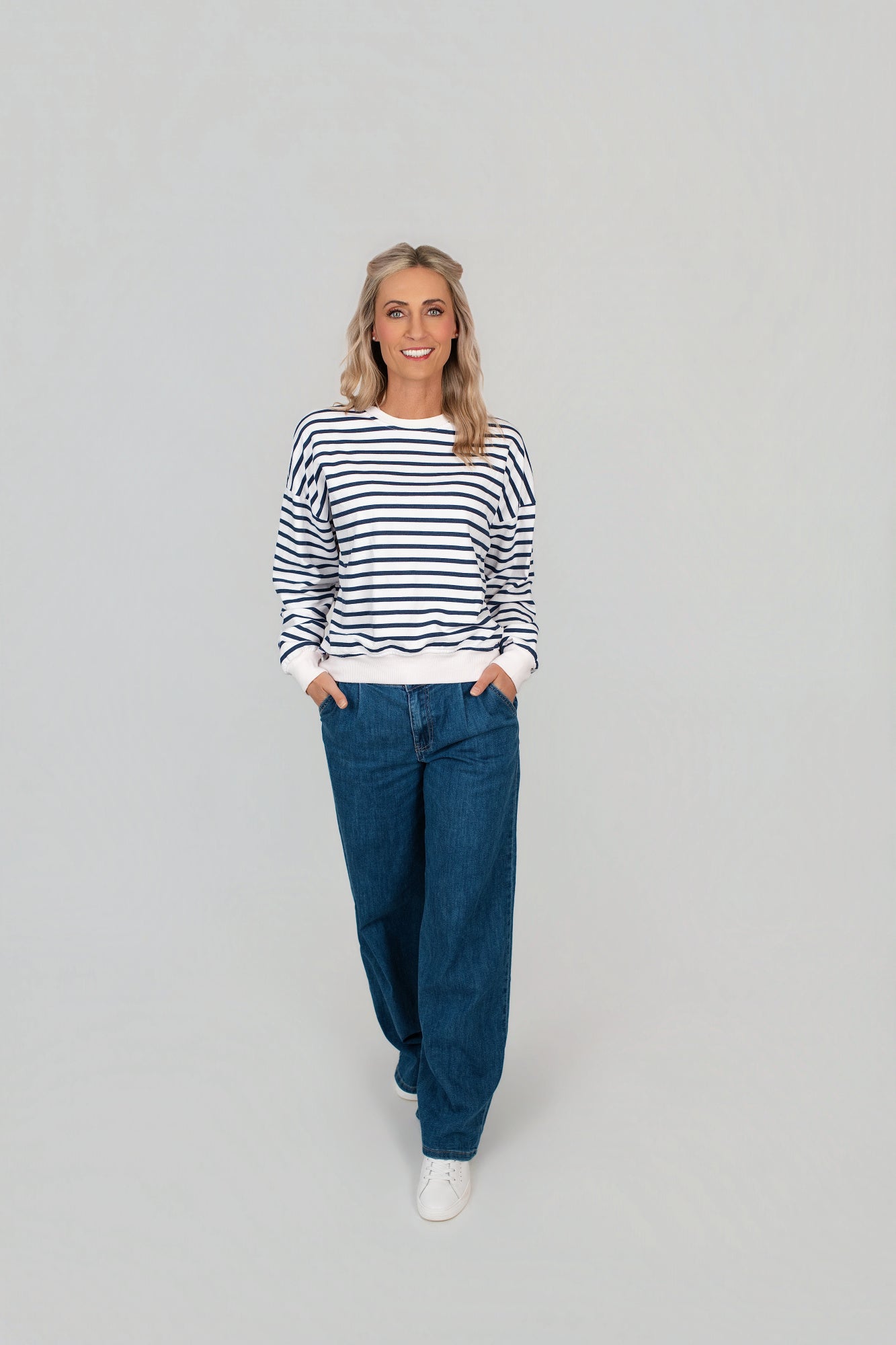 Pullover gestreift
