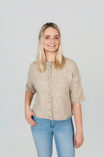 Jacke kurzarm uni