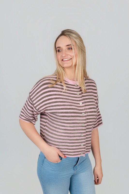 Jacke kurzarm gestreift