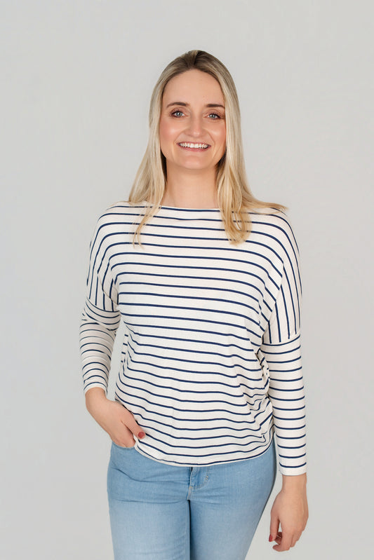 gestreiftes Langarmshirt