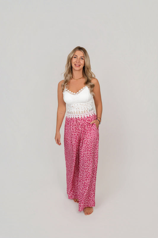 Stoffhose Wide Leg Leo