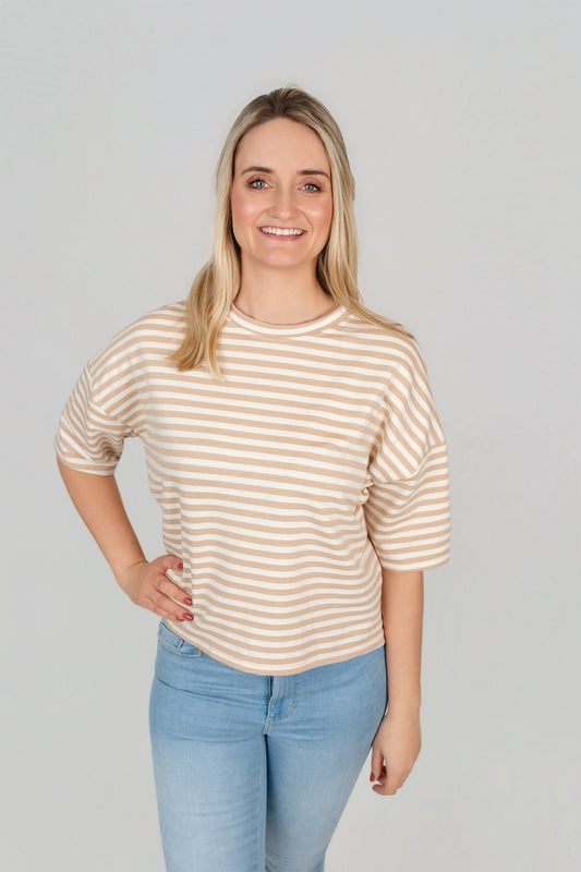 Shirt gestreift kurzarm