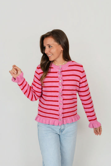 Jacke gestreift mit Rüschen