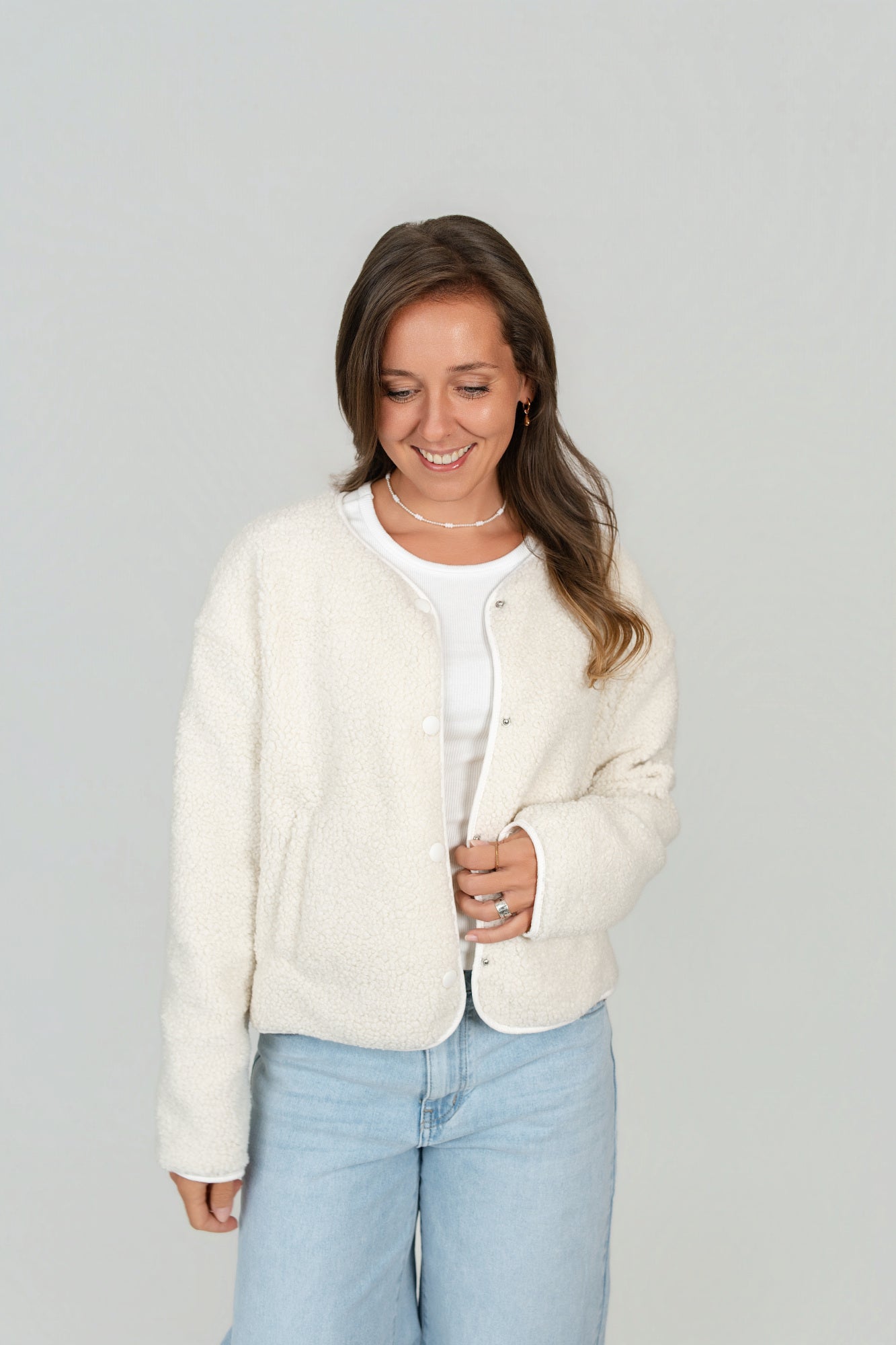 Jacke "Good Vibes" Teddyfleece