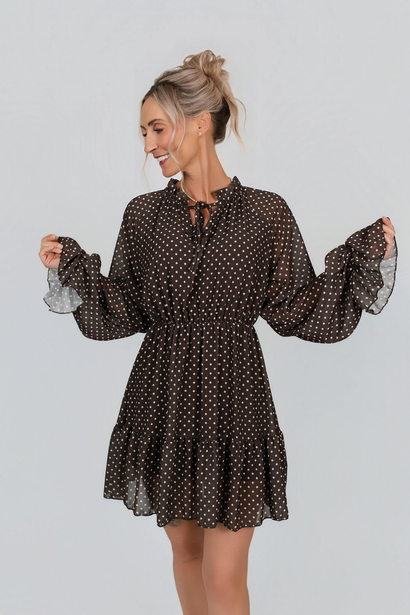 Kleid mit Punkten