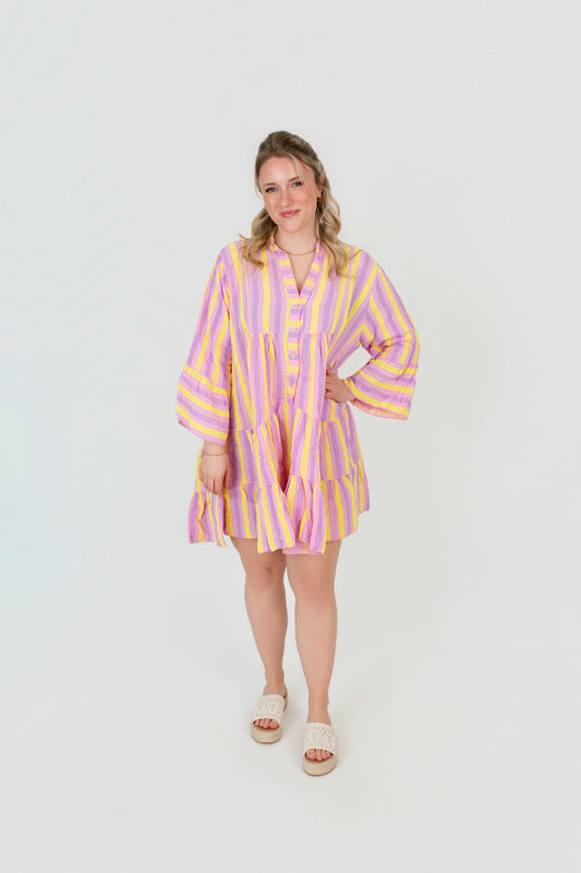 Tunika Kleid gemustert