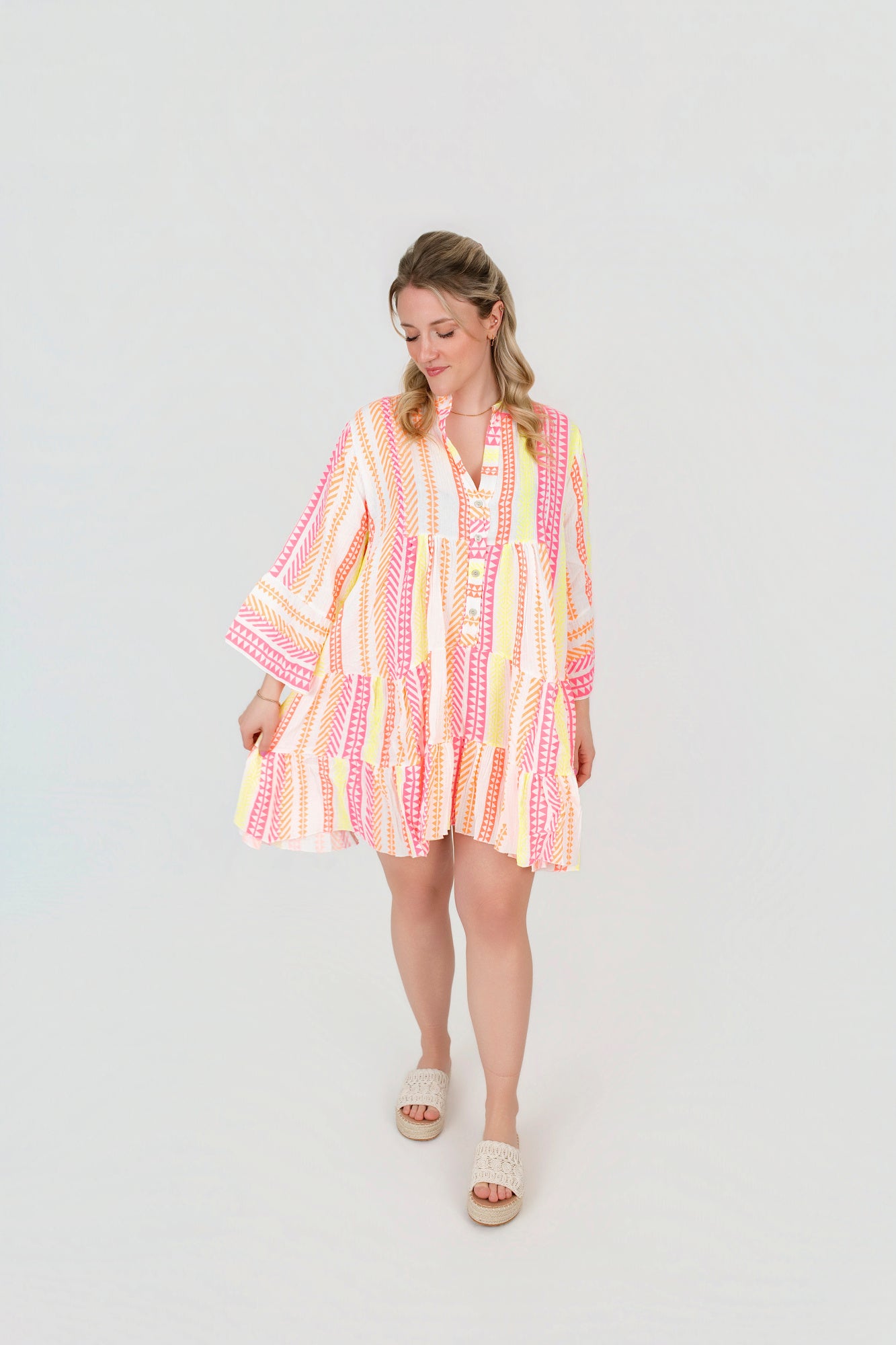 Tunika Kleid gemustert