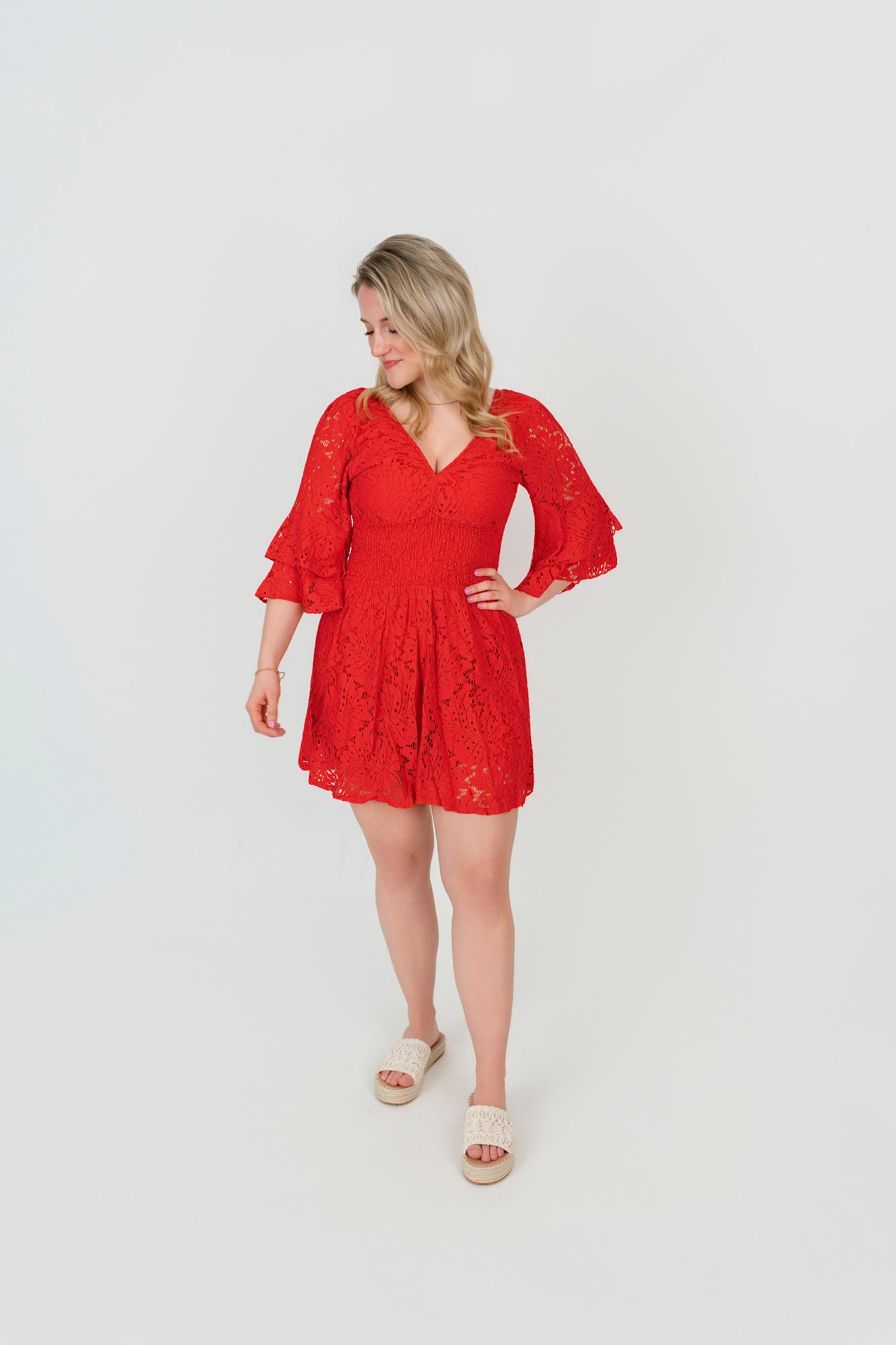 Playsuit mit V-Auschnitt