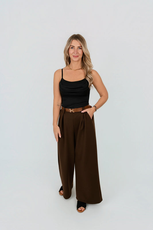 Hose mit Gürtel Wide Leg