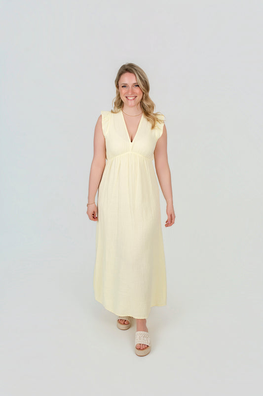 Musselin Maxi-Kleid