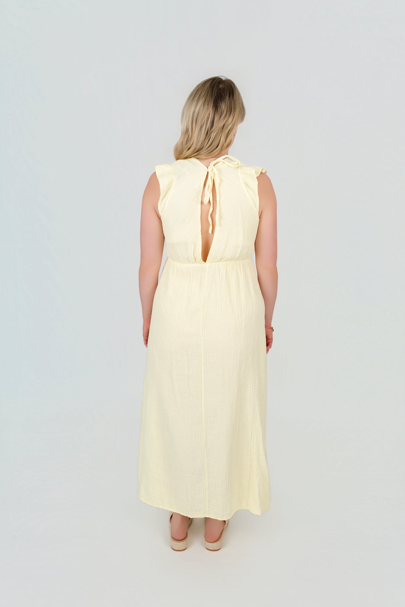 Musselin Maxi-Kleid