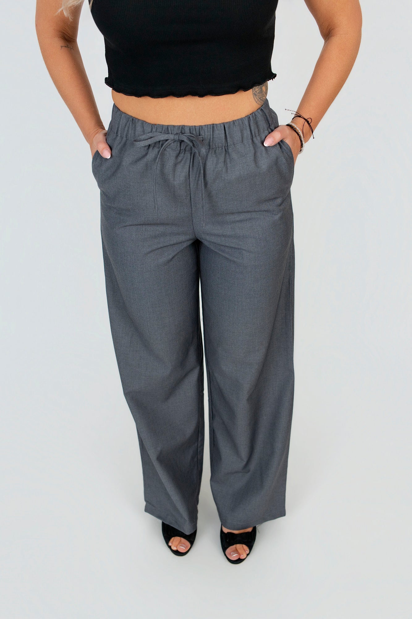 Stoffhose Wide Leg