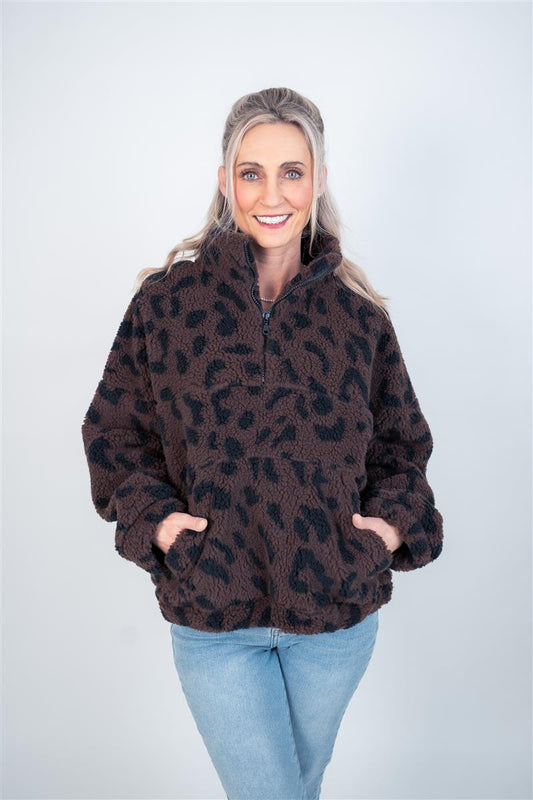 Sweater in Teddyfleece Leo