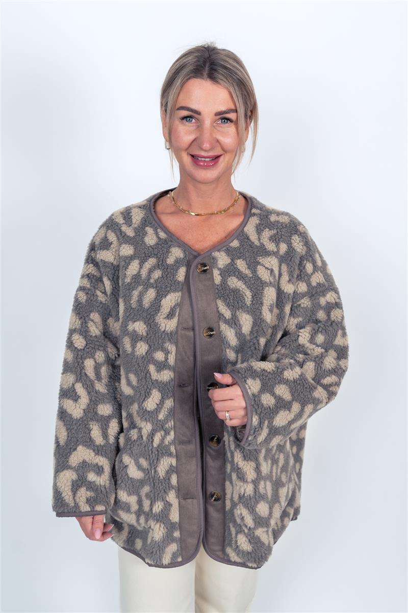 Oversized Jacke Teddyfleece