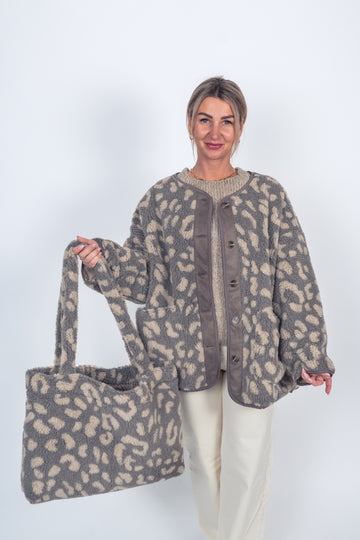 Oversized Jacke Teddyfleece