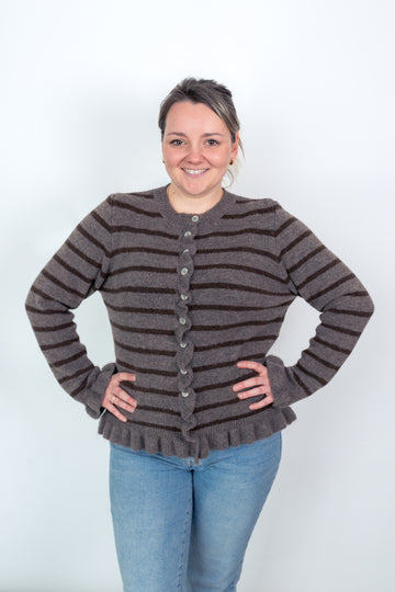 Jacke gestreift mit Rüschen