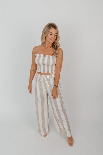 Set Stoffhose Wide-Leg & Top